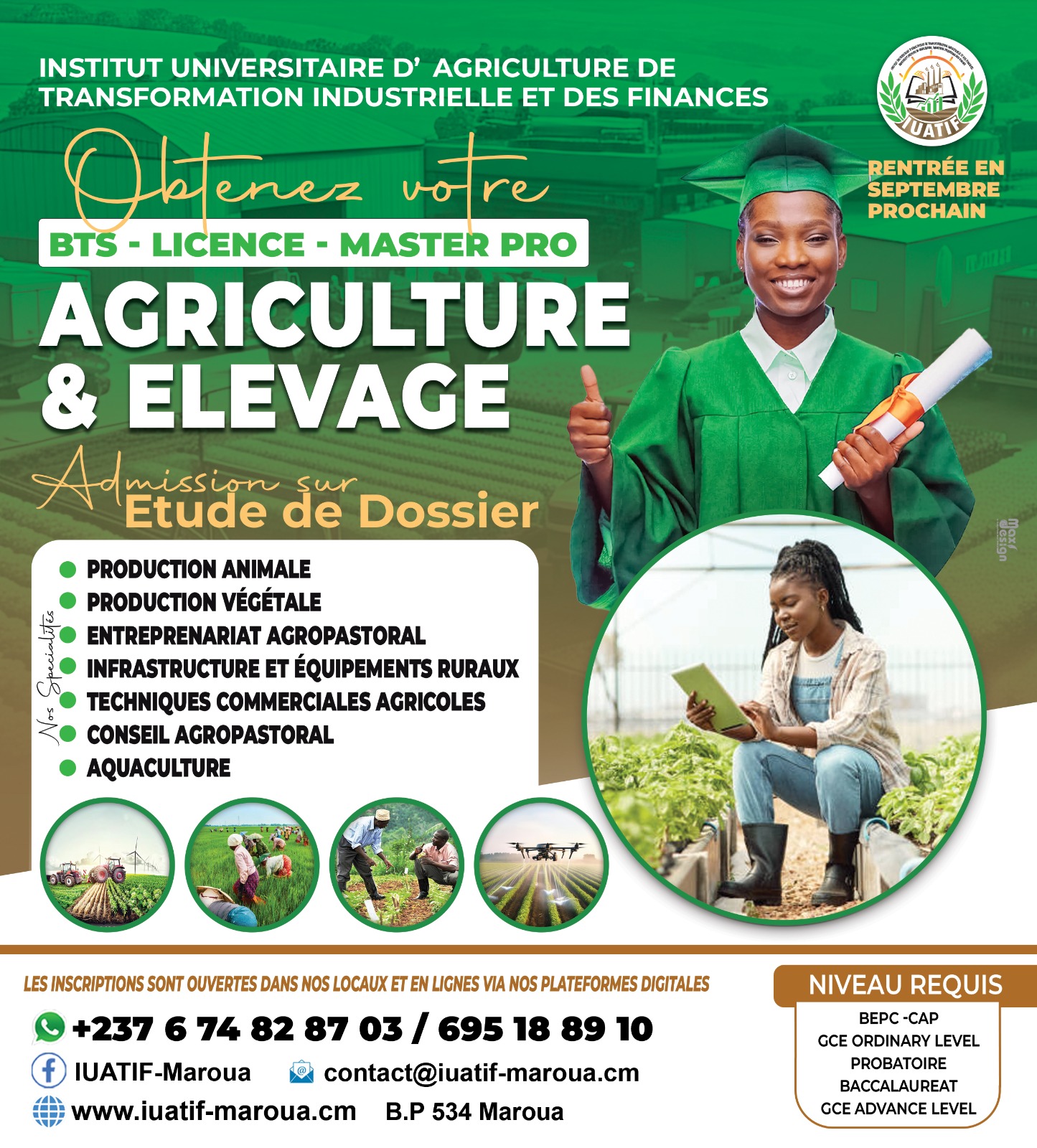 Filière agriculture et élevage
